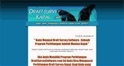 Desktop Screenshot of draftsurveysoftware.com